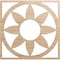 Ekena Millwork Blume Wood Fretwork Pierced Ceiling Medallion, Alder, 34"OD x 11 3/4"ID x 1/4"T CMWP34X34X0250BLAL - alternate 1